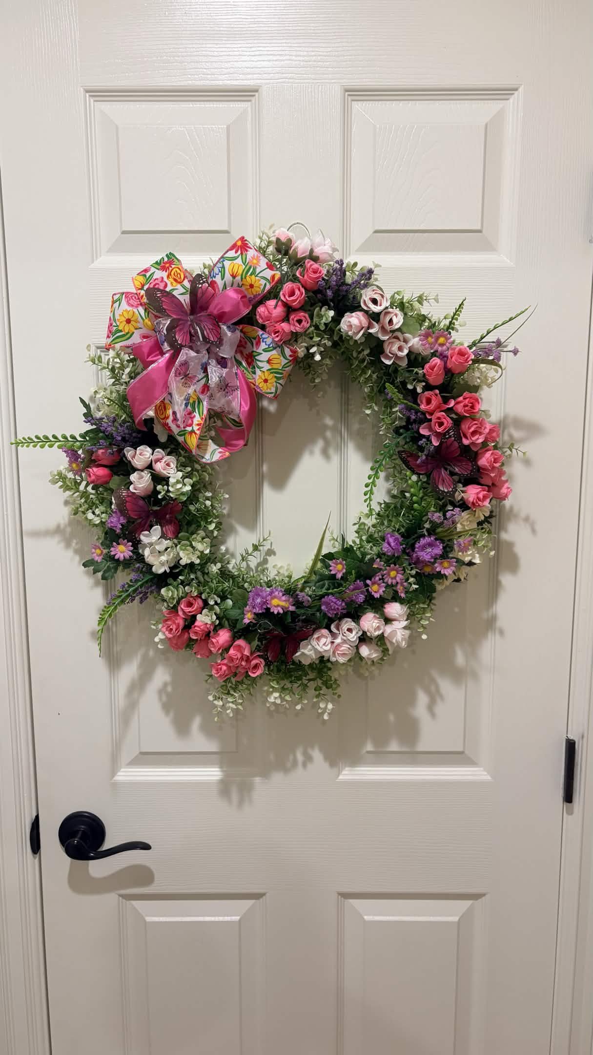 Blooms & Butterflies Spring Wreath
