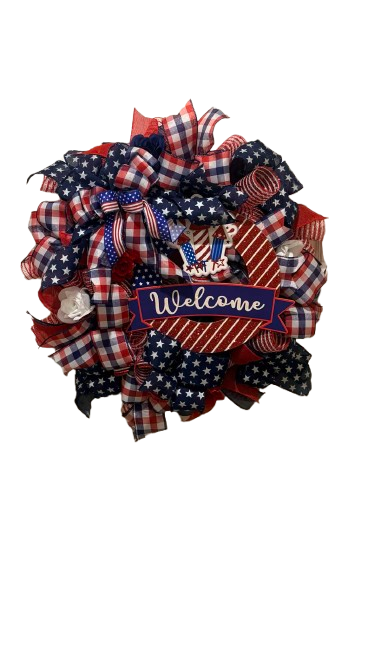 Patriotic Welcome Wreath